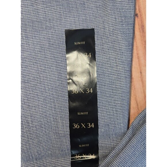 Banana Republic Mens Slim Stretch Pants 36x34 Blue Slim Fit NWT - Picture 7 of 9